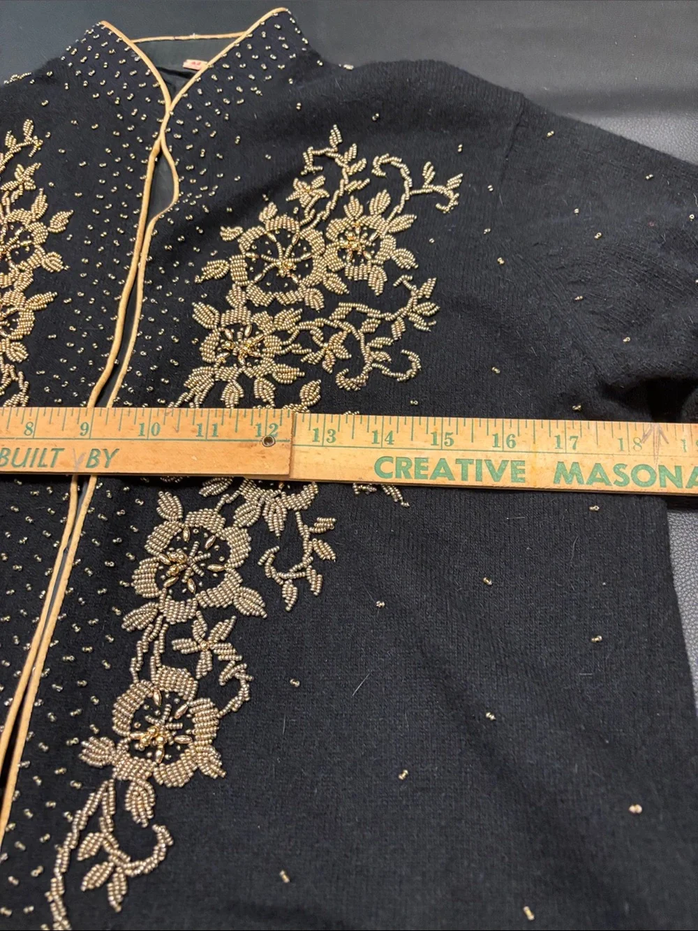 Vintage Asian Style Wool Cardigan